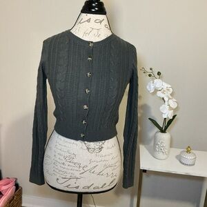 Wild Fable Women's Gray Cable Knit Sweater